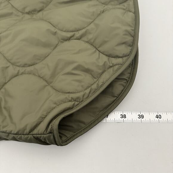 By Anthropologie Fairisle Mixed Coat Sz M Multicolor Quilted Snap Closure Boho - Picture 8 of 11